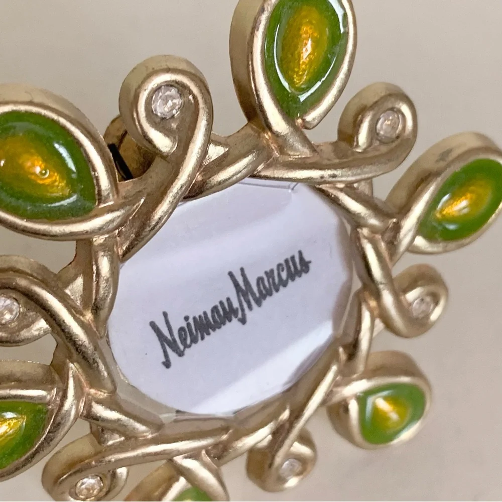 Jay strongwater crystal and enamel frame pin